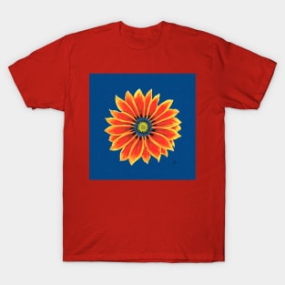 Gazania Acrylic Painting Patterned Option T-Shirt